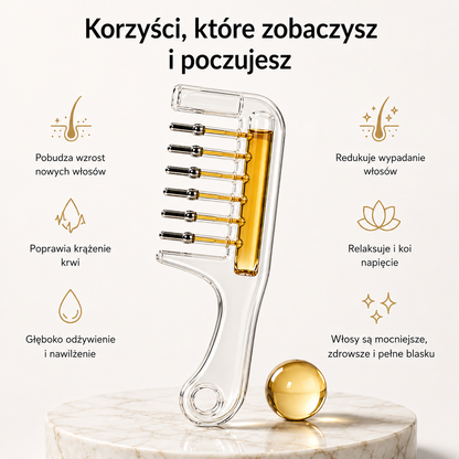 Saloria - Grzebień z aplikacją olejku