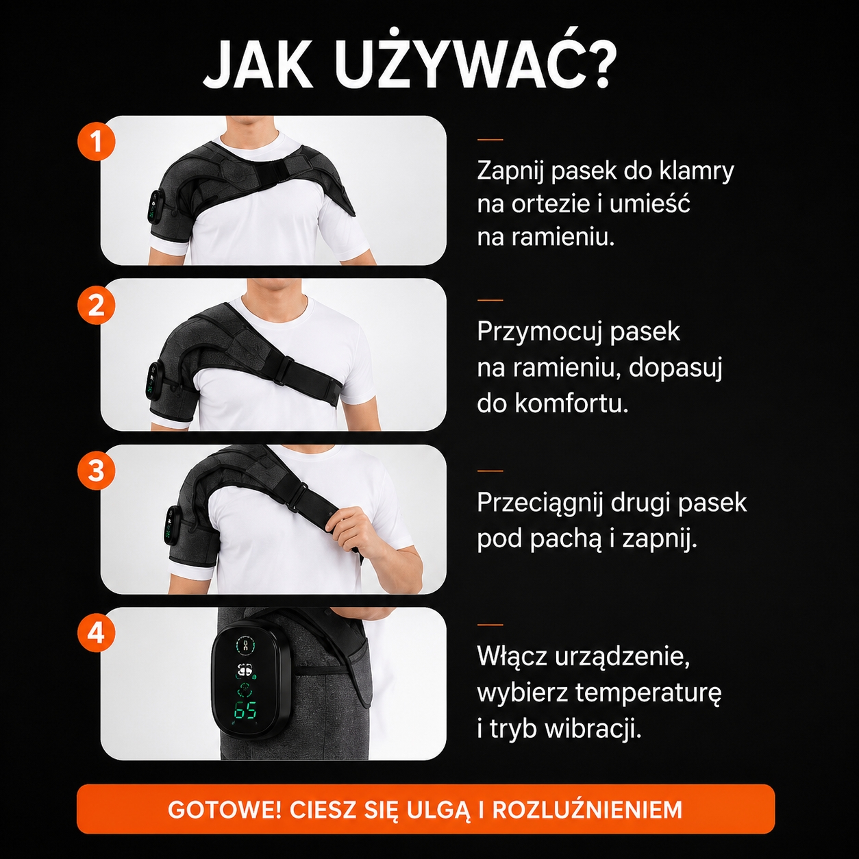 Saloria™ — Elektryczna Orteza Barkowa
