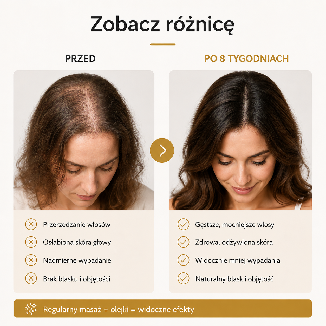 Saloria - Grzebień z aplikacją olejku