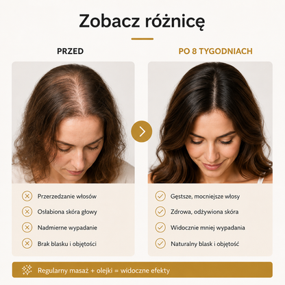 Saloria - Grzebień z aplikacją olejku